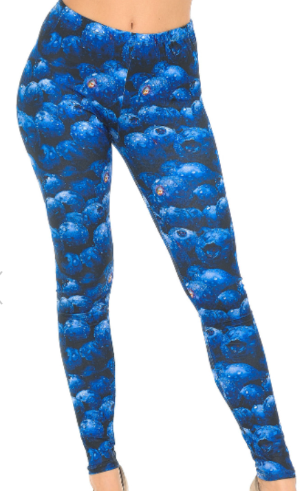 Wet Juicy Blueberry Leggings - Image 4